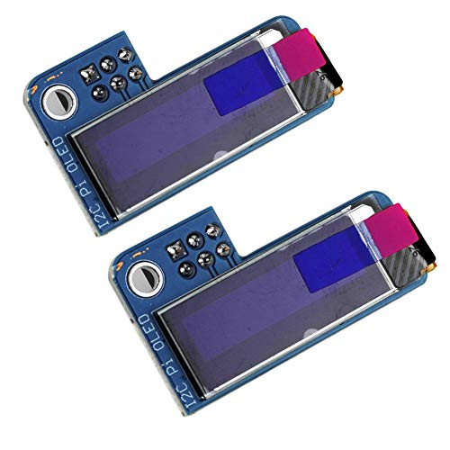 2PCS PiOLED 0.91inch OLED Display for Raspberry Pi 128x32 SSD1306 White