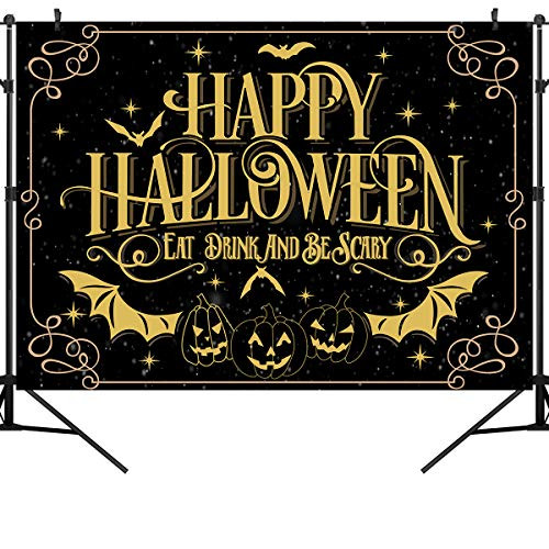 OUYIDA 9X6FT Halloween Party Theme Pictorial Cloth Photography Background Computer-Printed Vinyl Backdrop Photo Studio Prop TP274A