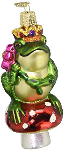 Old World Christmas Frog Prince Glass Blown Ornament