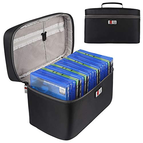 Game Disc Case Holder for PS4/ PS4 PRO/Xbox One Carrying Bag Storage Organizer for Car Home Office Travel Handbag (Hold 20 Discs)(Black) [video game] [video game] [video game] [video game]
