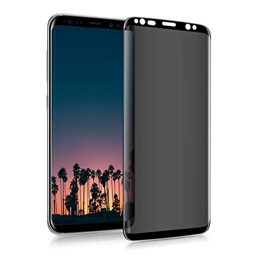 S9 Plus Screen Protector, Privacy Tempered Glass Anti-Spy [3D Curved][Case Friendly] Screen Protector Film Compatible with Samsung Galaxy S9 Plus