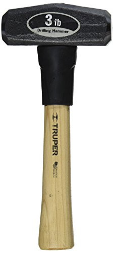 Truper 30948 3-Pound Drilling Hammer, Hickory Handle, 10-Inch