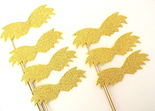 Mustache on a Stick Lorax Inspired Dr Seuss Photo Booth Party Props 7 PC