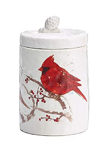 Burton & Burton Cookie Jar Cardinal Winter's Blessing