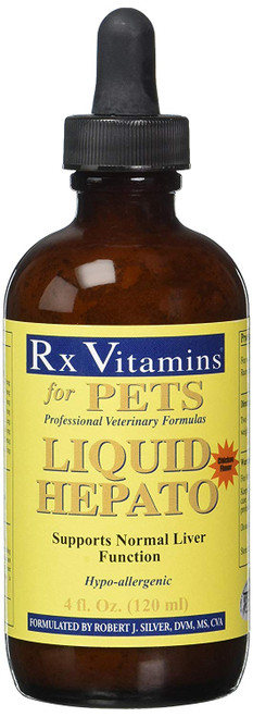 Rx Vitamins Chicken Flavor Liquid Hepato for Pets, 4 fl. oz./One Size Rx Vitamins Chicken Flavor Liquid Hepato for Pets, 4 fl. oz./One Size