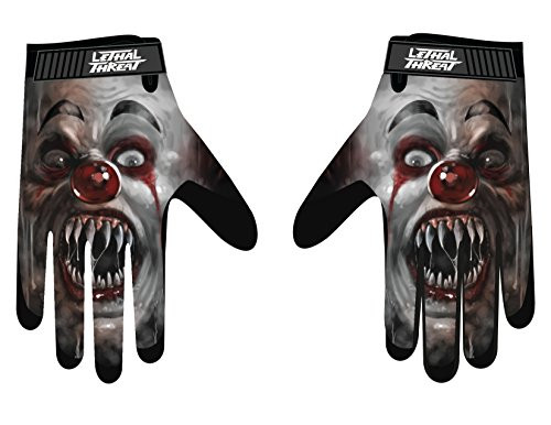 Lethal Threat Men's Gloves (Killer Cown Men)(Black, X-Large), 1 Pack - GL15008XL