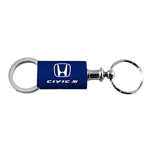 Honda Civic Si Navy Valet Key Fob Authentic Logo Key Chain Key Ring Keytag Lanyard