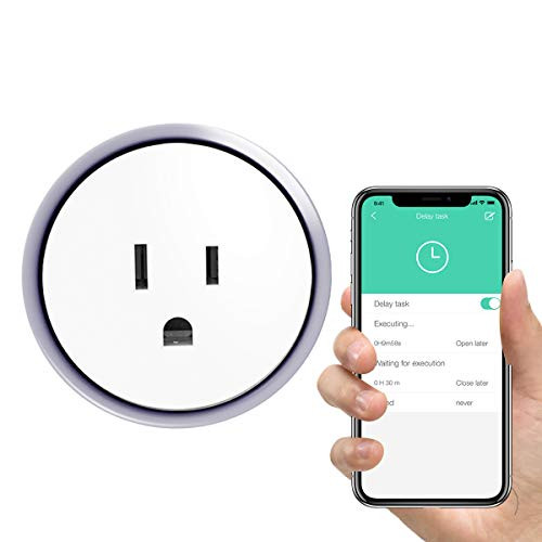 Smart Plug, Konke Wifi Mini Outlet Plug with Alexa, Google Home and IFTTT, No Hub Required Remote Control Your Home Appliances from Anywhere (1 Pack)