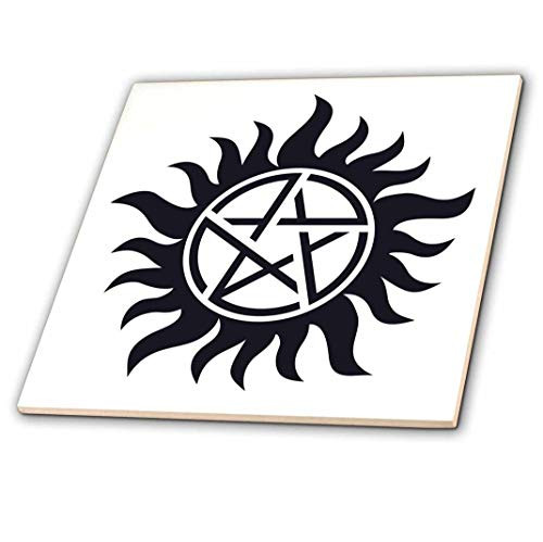 3dRose ct_193333_2 Supernatural Symbol, Ceramic Tile, 6-Inch