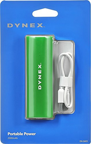 Dynex Portable Charger (DX-2604) Green - 2000 mAh