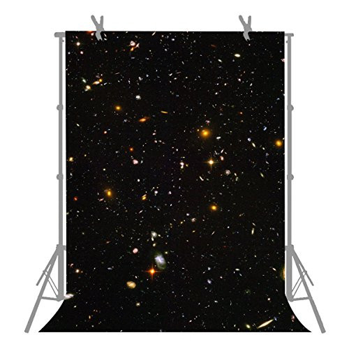 FUERMOR Background 5X7ft Flashing Galaxy Stars Photography Backdrop Photo Studio Props M340