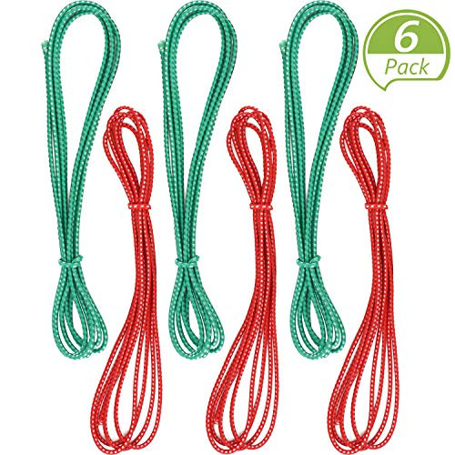 6 Pieces 79 Inches Chinese Jump Rope Red and Green Chinese Jump Rope Stretch Rope Elastic Fitness Game for Popular Outdoor Game 6 Pieces 79 Inches Chinese Jump Rope Red and Green Chinese Jump Rope Stretch Rope Elastic Fitness Game for Popular Outdoor Game