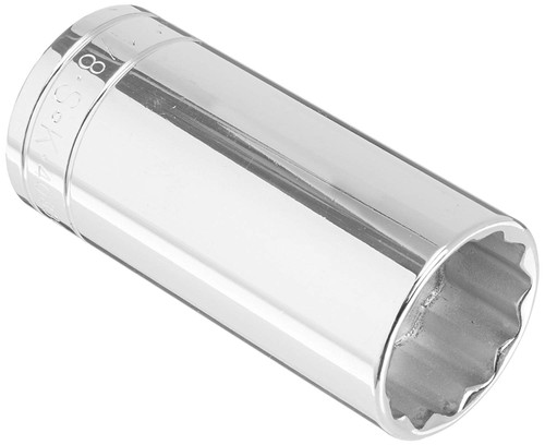 SK Hand Tool 40836 12 Point 1-1/8-Inch Drive Deep Socket, 1/2-Inch, Chrome