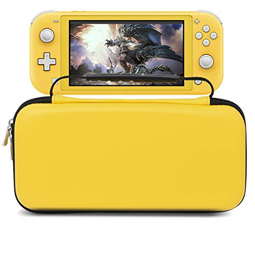 Carrying Case for Nintendo Switch Lite, Protective Hard Portable Carrier Travel Bag Case Game Card Storage Case For Nintendo Switch Lite Accessories Yellow
