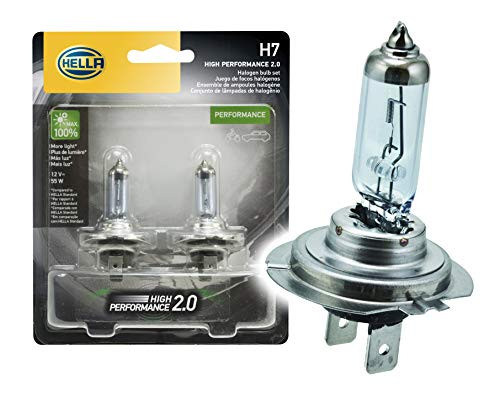 HELLA 2.0TB HP2.0-55W High Performance H7 Bulbs, 12V, 55W, 2 Pack