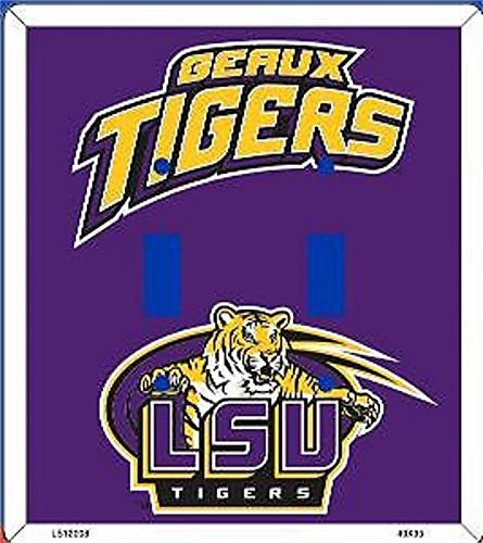 LSU Louisiana State Tigers Light Switch Covers (double) Plates LS12008