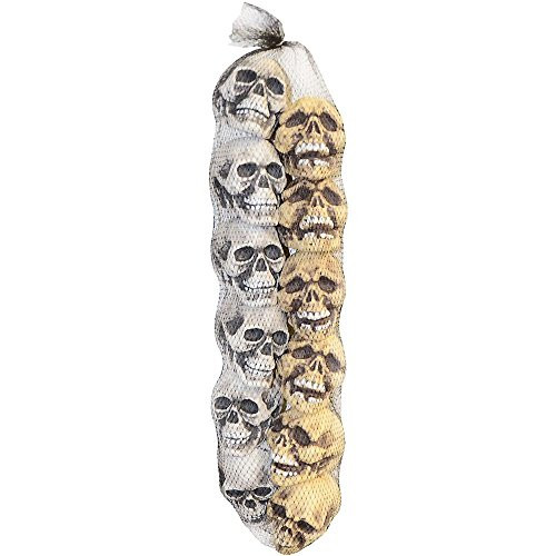Sunstar Industries Hanging Bag of a Dozen Skulls Tan/White