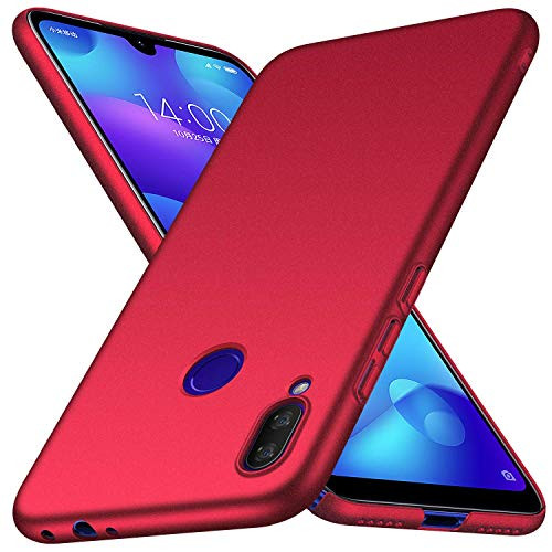 Toppix Case for Xiaomi Redmi Note 7 / Redmi Note 7 Pro, Hard PC Backcover [Anti-Scratch] [Ultra-Light] Slim Shell Protective Cover for Xiaomi Redmi Note 7 / Note 7 Pro, (Rot)