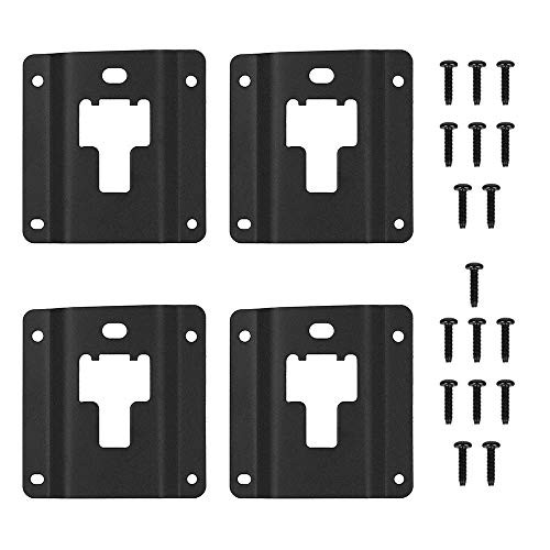 Tutor Auto Bed Cargo Tie Down Brackets Box Link Tie Down Brackets Anti-Thief Bed Load Hook Reinforcement Panel for Ford F150 F250 F350 Raptor 2015-2018 4Pcs Replace FL3Z-9928408-AB