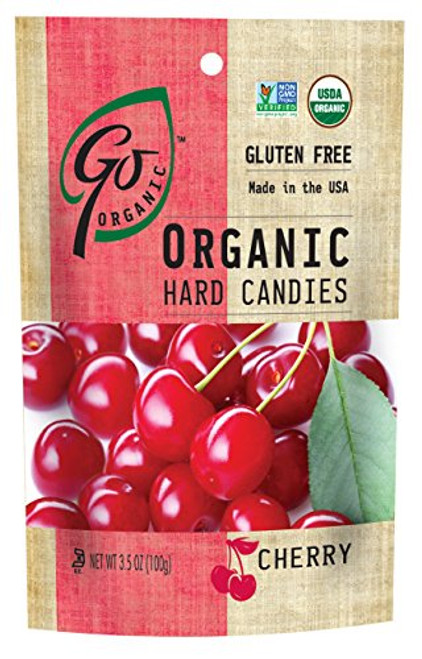 GoOrganic Organic Hard Candies, Cherry, 3.5 Ounce Bag (Pack of 6) GoOrganic Organic Hard Candies, Cherry, 3.5 Ounce Bag (Pack of 6)