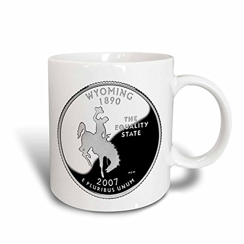3dRose State Quarter of Wyoming PD-US Magic Transforming Mug, 11-Ounce 3dRose State Quarter of Wyoming PD-US Magic Transforming Mug, 11-Ounce