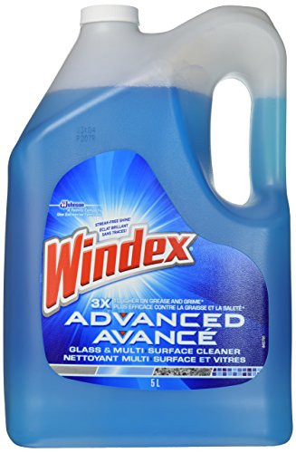 Windex Advanced Glass & Multi Surface Cleaner 172 Oz (1.34 Gallon) Refill