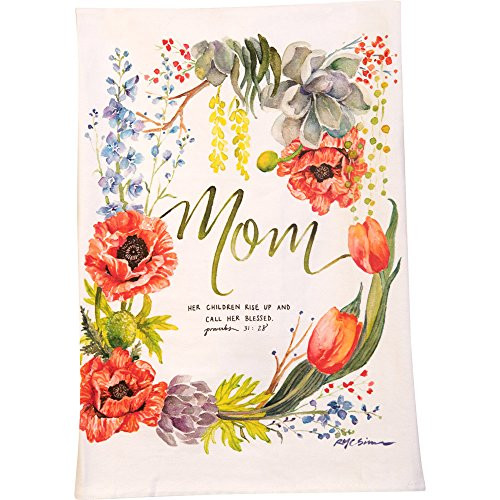 Carpentree 20192 Mom Tea Towel, Multicolor