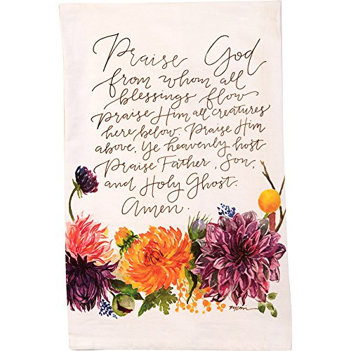 Carpentree 20196 Doxology Tea Towel, Multicolor