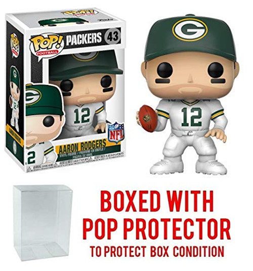 Pop! NFL: Green Bay Packers Aaron Rodgers (Color Rush) #43 Vinyl Figure (Bundled with Pop Protector) Pop! NFL: Green Bay Packers Aaron Rodgers (Color Rush) #43 Vinyl Figure (Bundled with Pop Protector)