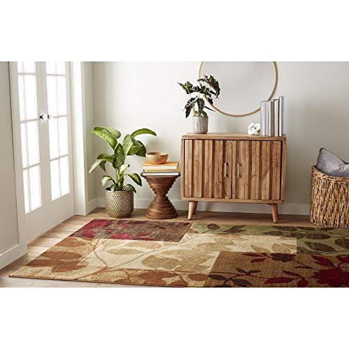 Home Dynamix HD5282-999 Tribeca Amelia Modern Area Rug, 18.9"x31.5" Rectangle, Beige/Green/Red