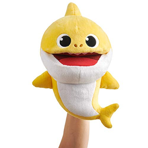 WowWee Pinkfong Baby Shark Official Song Puppet with Tempo Control - Baby Shark - Interactive Preschool Plush Toy