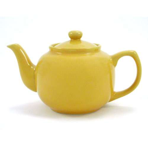 Yellow Classic 6 Cup Ceramic Teapot