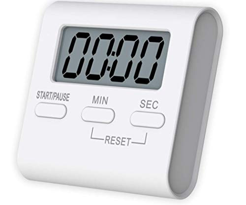 Magnetic Kitchen Timer with Stand Digital Countdown Stopwatch Timer With Loud Alarm, Big Digit, Back Stand, Hanging Hole for Cooking, Shower, Kids, Teacher.(Battery not Included)