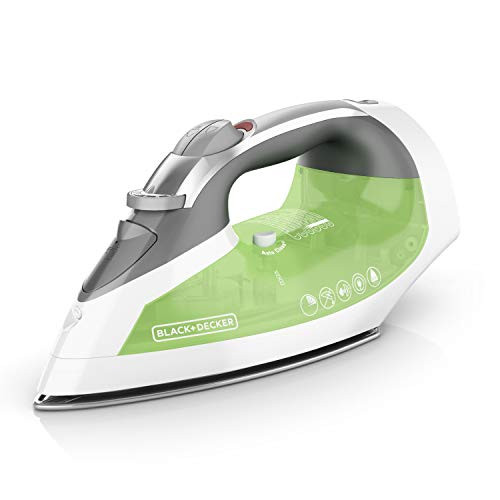 Black & Decker ICR06X Xpress Steam Cord Reel Iron, Grey/Green