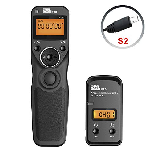 Pixel Timer Shutter Release Remote Control TW283-S2 Remote Release for Sony A58 A7 A7II A7R A7RII A7S A3000 A5000 A5100 A6500 RX100II HX300 HX400V HX50V HX90V RX100MIII
