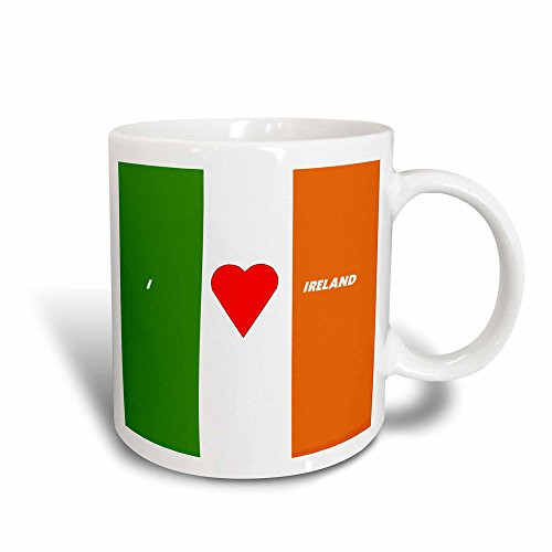 3dRose mug_51531_3"I Love Ireland" Magic Transforming Mug, 11 oz, Multicolor