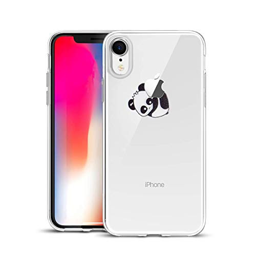 Clear iPhone XR Case, Ultra Thin Slim Fit Soft Silicone TPU Protective Cover Cases Compatible with iPhone XR, Little Bear