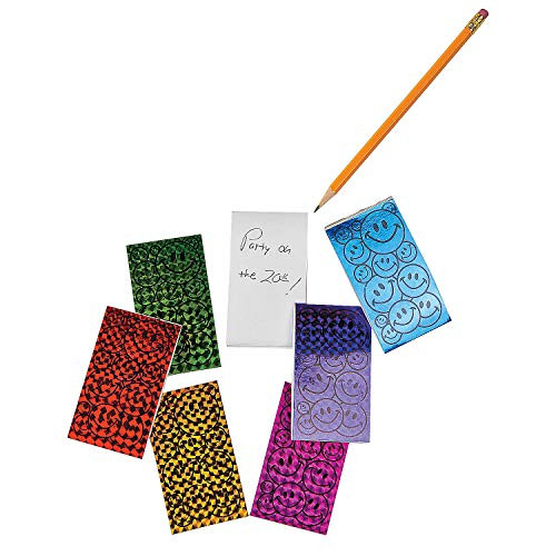 Fun Express - Smile Face Prism Notepads (6dz) - Stationery - Notepads - Notepads - 72 Pieces