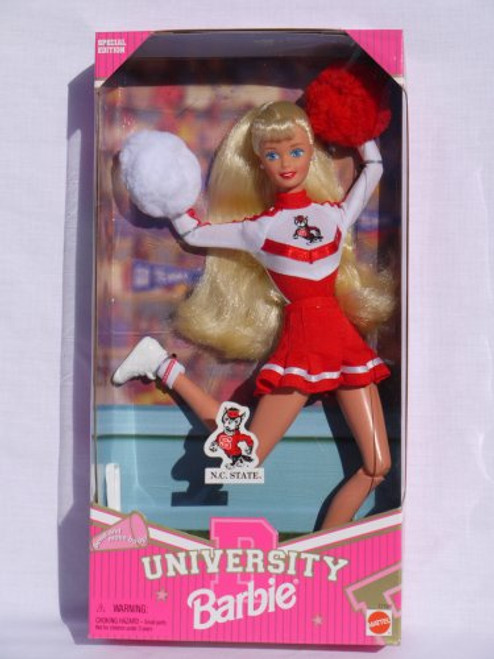 Barbie Doll Cheerleader North Carolina State 1996 by Mattel Barbie Doll Cheerleader North Carolina State 1996 by Mattel