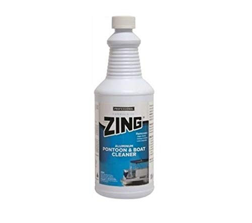 Zing 188 White Professional Aluminum Pontoon & Boat Cleaner (1 Quart), 64. Fluid_Ounces