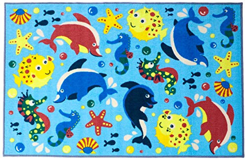 Fun Rugs FT-42 3958 Fun Time Aquarium Novelty Rug, 39" x 58", Multicolor