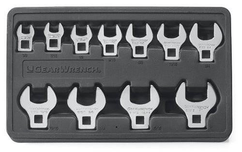 GEARWRENCH 81908 11 Piece SAE Crowfoot Wrench Set