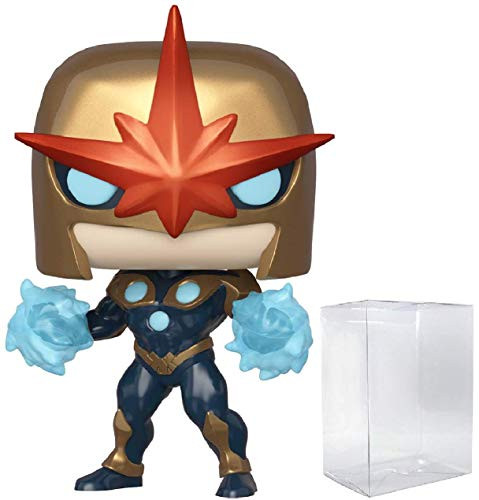 Marvel: Nova Prime (PX Previews Exclusive) Funko Pop! Vinyl Figure (Includes Compatible Pop Box Protector Case)