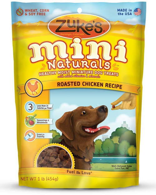 Zuke's Mini Naturals Savory Salmon Recipe Dog Treats (Chicken, 16 oz. Pouch - 2 Pack)