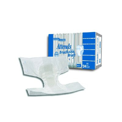 48BRB30PK - Attends Breathable Brief Large 44 - 58
