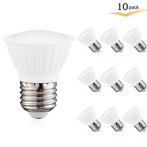 7Watt PAR16 LED Flood Bulb, 2700K Warm White, Dimmable, 120° Beam Spread, 65W Halogen Light Bulb Equivalent, 700 lumens, CRI 85+, AC 120V, E26 Medium Base for Home Display Chandelier(Pack of 10)