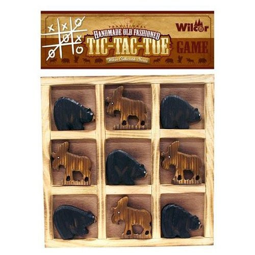 Wilcor Tic Tac Toe Bear/Moose Collectible Board