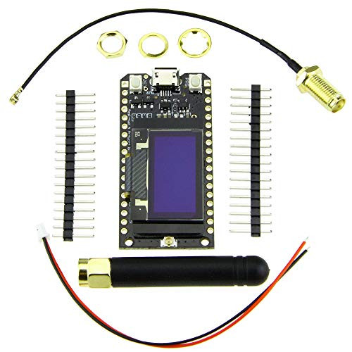 TTGO LORA32 868/915Mhz ESP32 LoRa OLED 0.96 Inch Blue Display Bluetooth WiFi ESP32 ESP-32 Module with Antenna