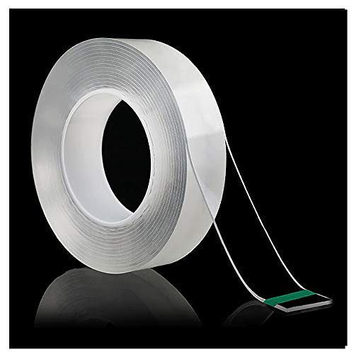 Marsway Double Sided Adhesive Tape Traceless Transparent Washable Adhesive Removable and Reusable Anti Slip Tape 5m
