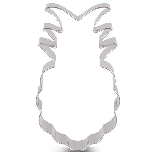 LILIAO Pineapple Cookie Cutter - 2.8 x 5 inches - Stainless Steel